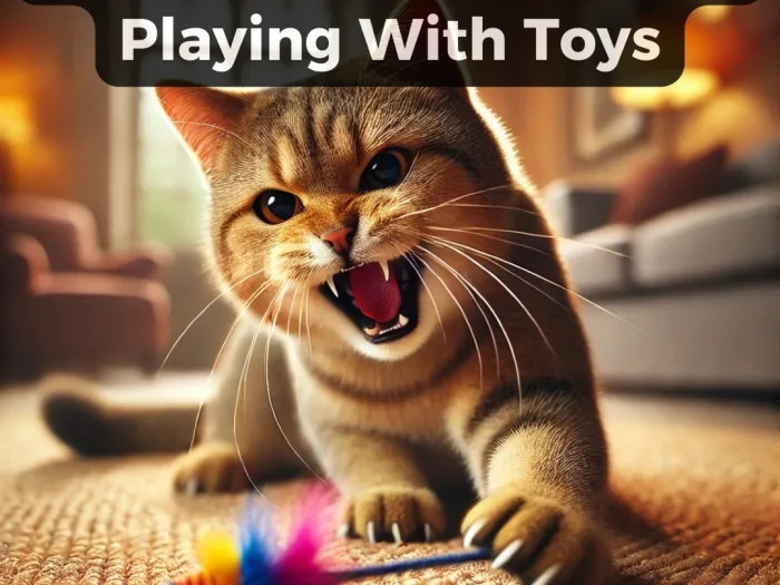 Cat Growls at Me When Playing With Toys