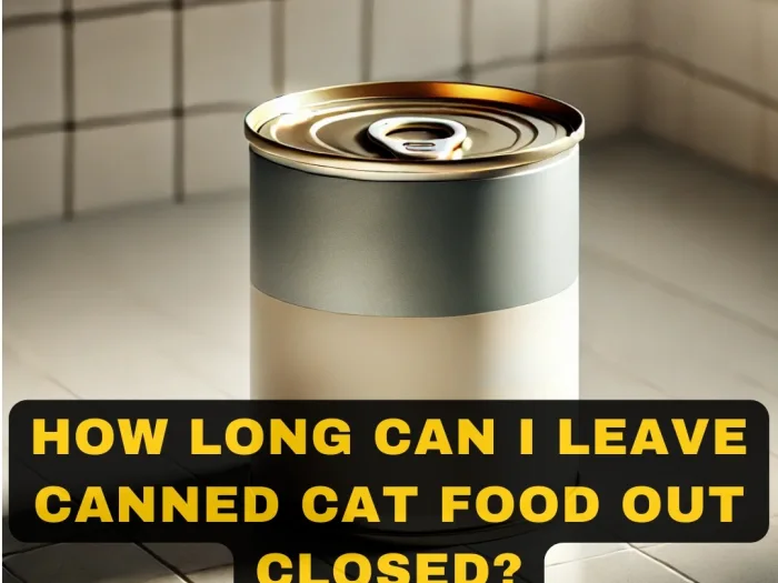 How Long Can I Leave Canned Cat Food Out Closed