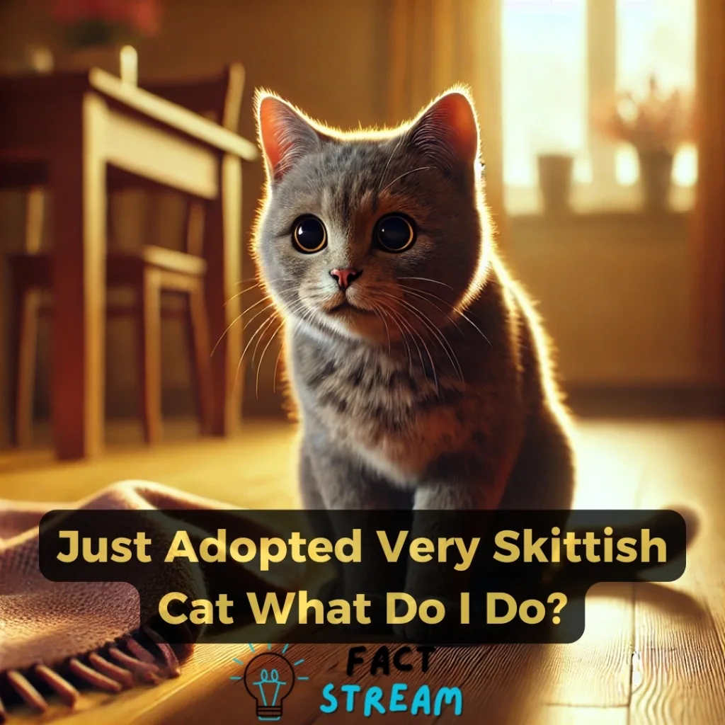 Just Adopted Very Skittish Cat What Do I Do