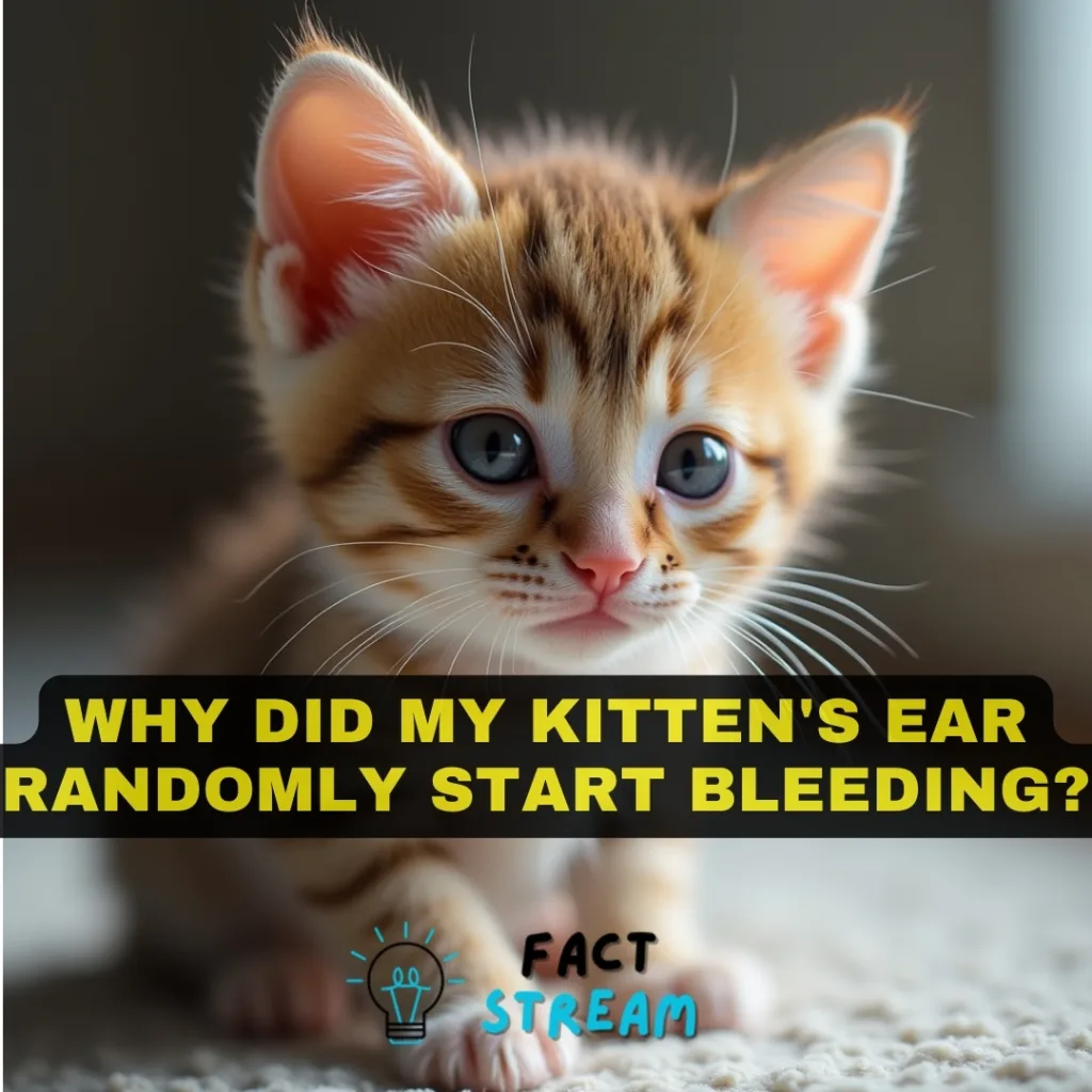 Why Did My Kitten's Ear Randomly Start Bleeding