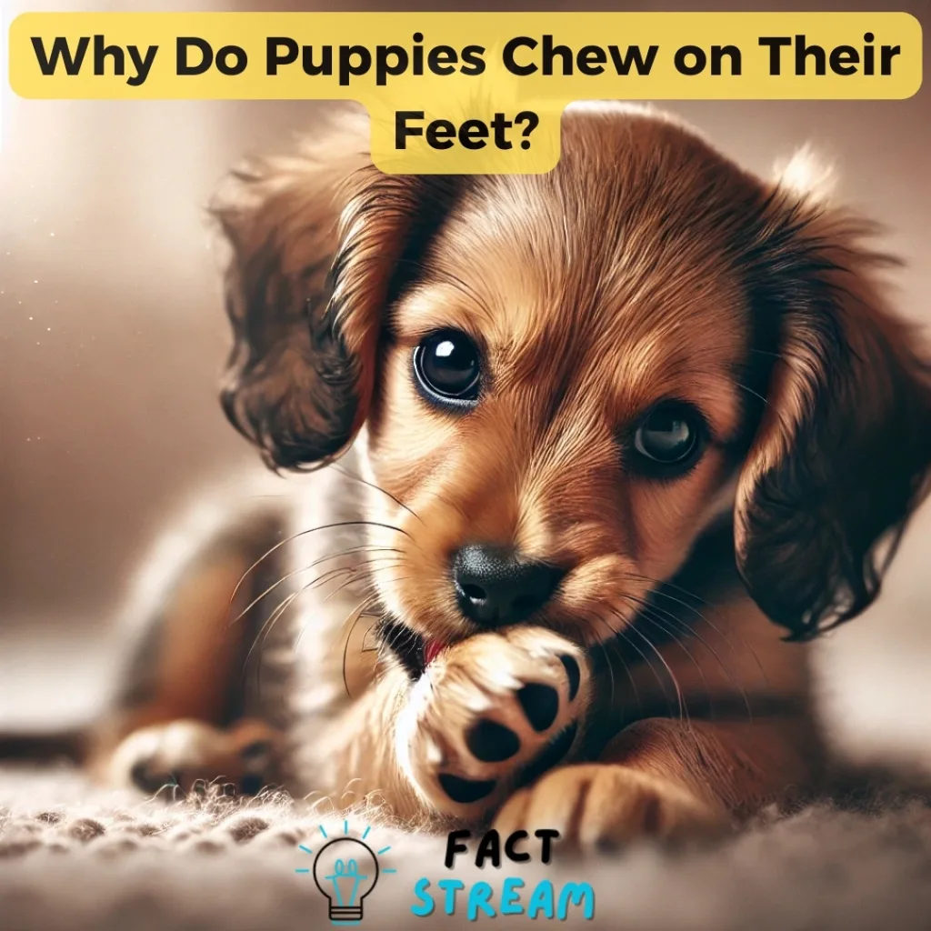 Why Do Puppies Chew on Their Feet