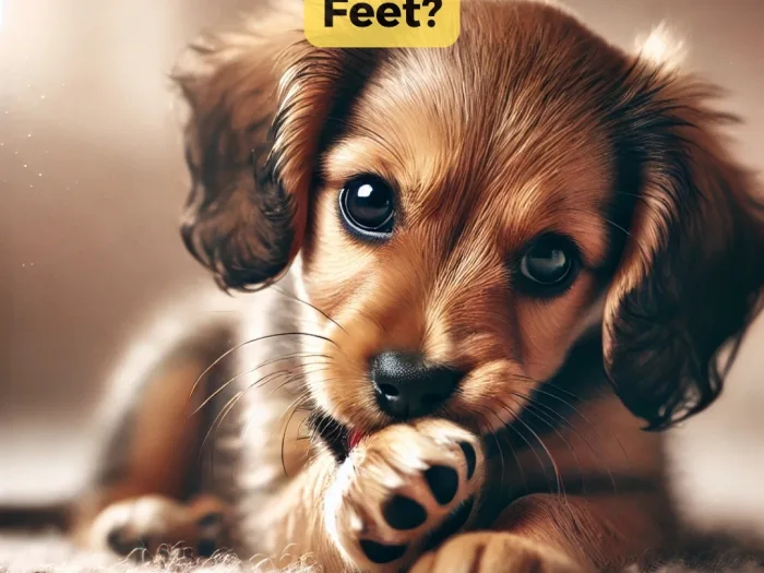 Why Do Puppies Chew on Their Feet